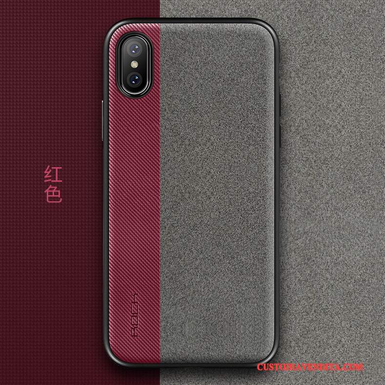Custodia iPhone X Pelle Flanella Tutto Incluso, Cover iPhone X Nuovo Peluche