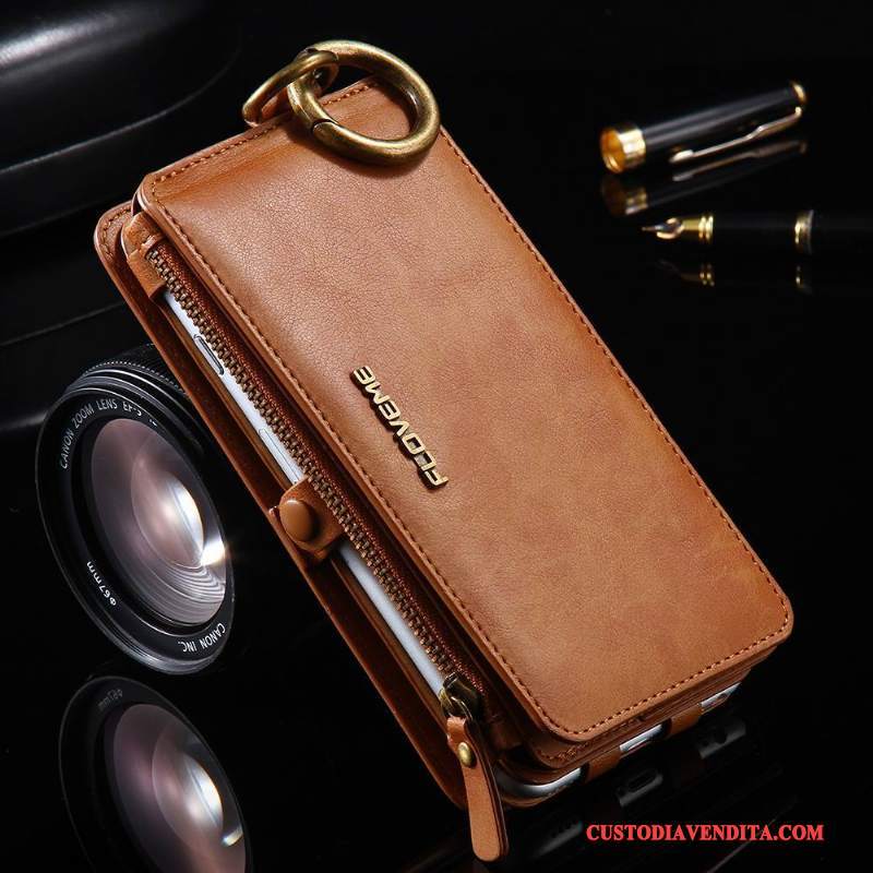 Custodia iPhone X Protezione Nero Carta, Cover iPhone X Pelle