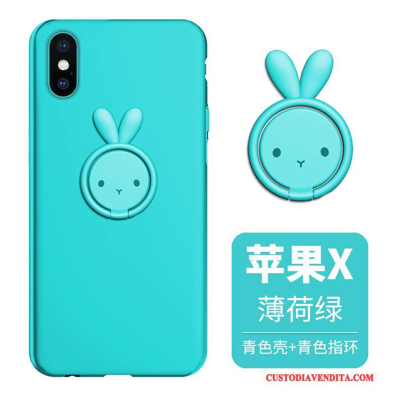 Custodia iPhone X Silicone Rosso Supporto, Cover iPhone X Anti-cadutatelefono