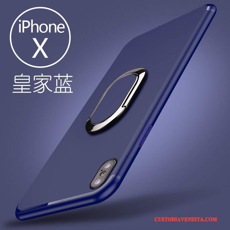Custodia iPhone X Silicone Rosso Supporto, Cover iPhone X Anti-cadutatelefono