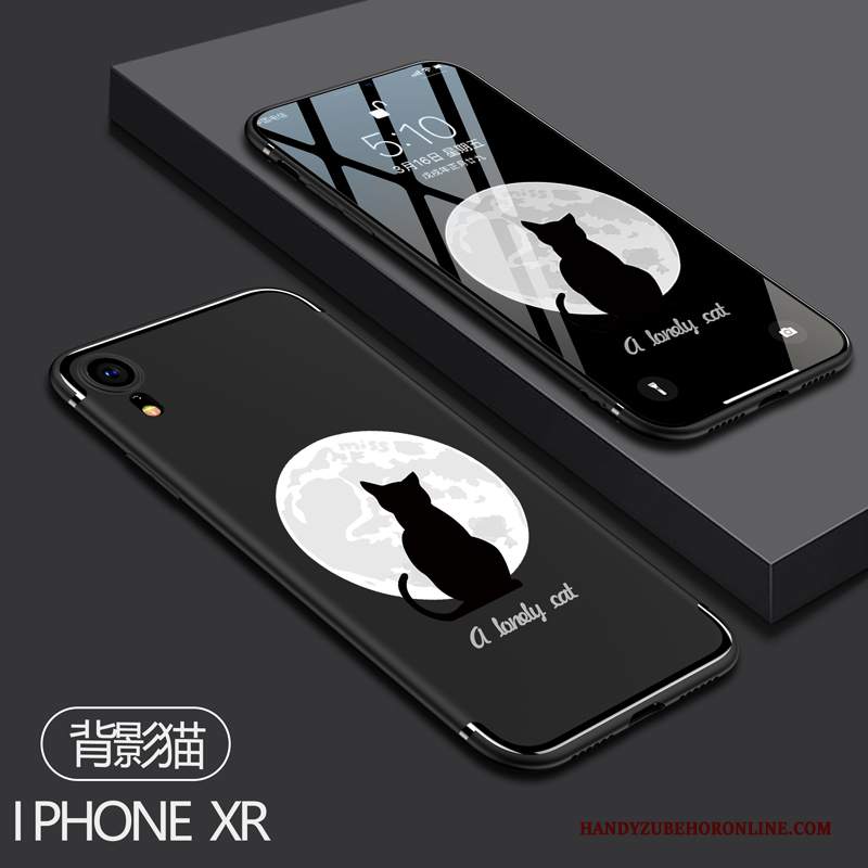 Custodia iPhone Xr Protezione Anti-caduta Di Personalità, Cover iPhone Xr Cartone Animato Morbido Amanti