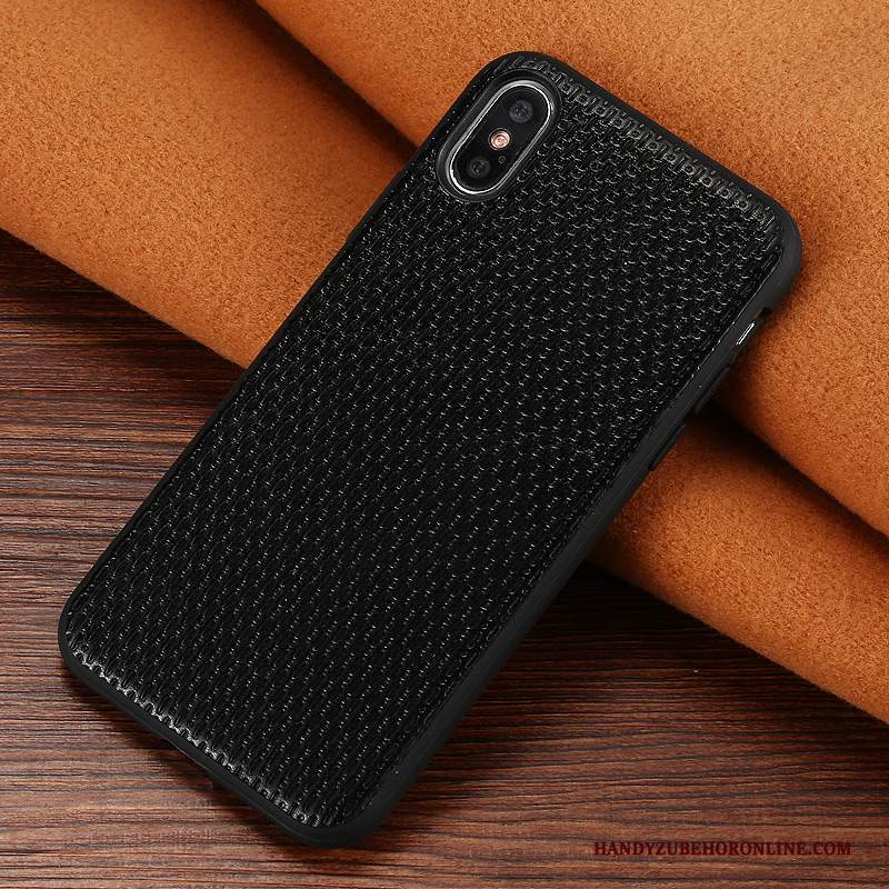 Custodia iPhone Xs Max Pelle Tutto Incluso Coperchio Posteriore, Cover iPhone Xs Max Protezione Nuovo Rosa