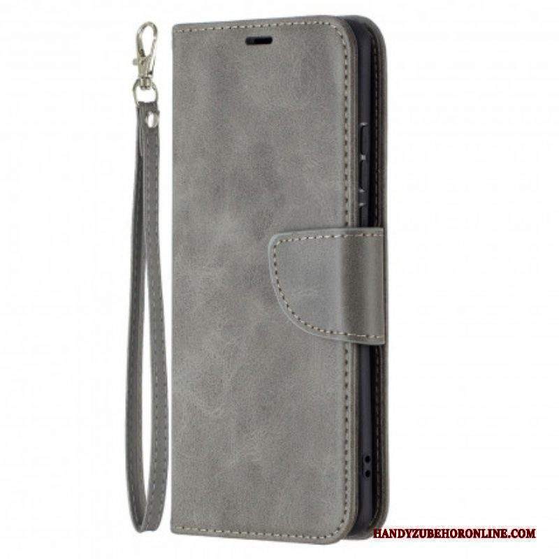 Custodia in pelle Huawei P50 Pro Folio Cover Lembo Liscio Obliquo