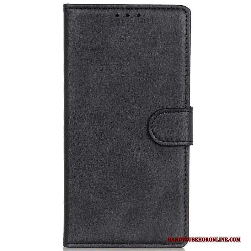 Custodia in pelle Moto G51 5G Retro Effetto Pelle Opaca