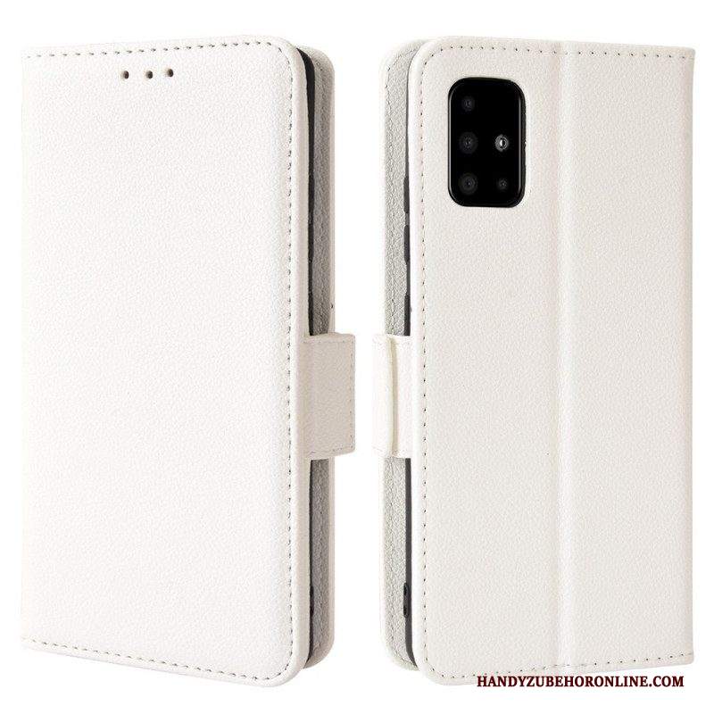 Custodia in pelle Samsung Galaxy A51 5G Folio Cover Flap Doppio Nuovi Colori