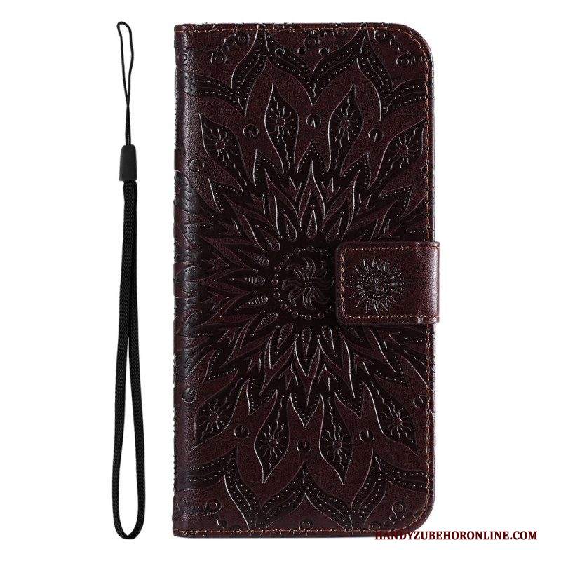 Custodia in pelle Samsung Galaxy A53 5G Fiore Del Sole