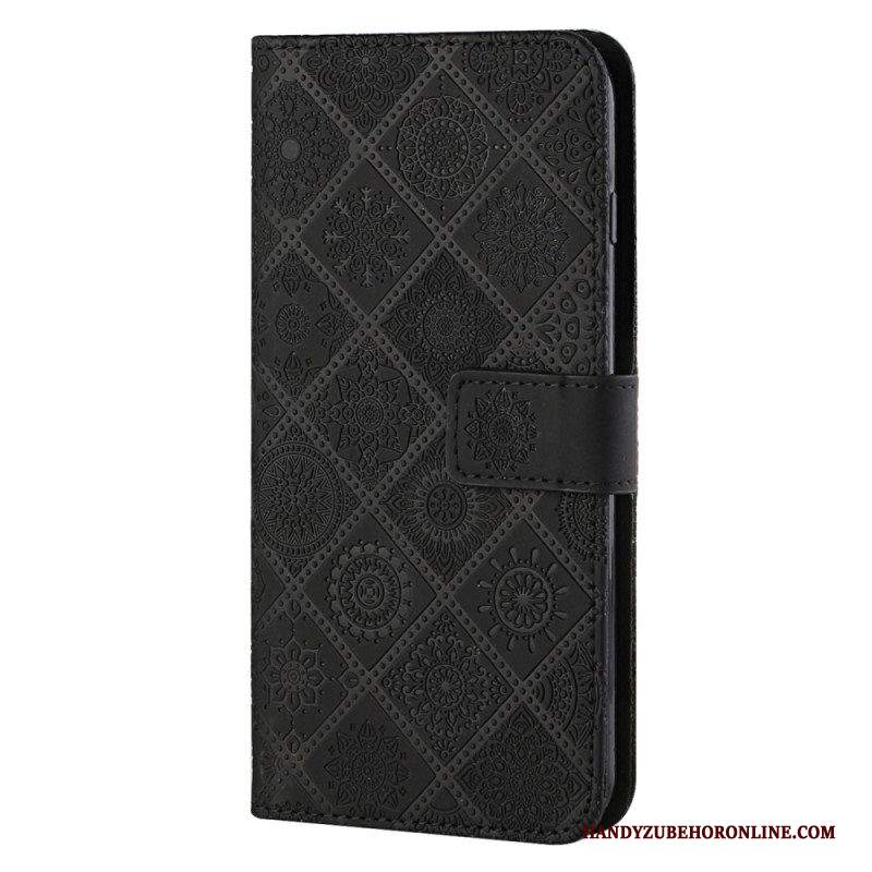 Custodia in pelle Samsung Galaxy A54 5G Motivi Floreali