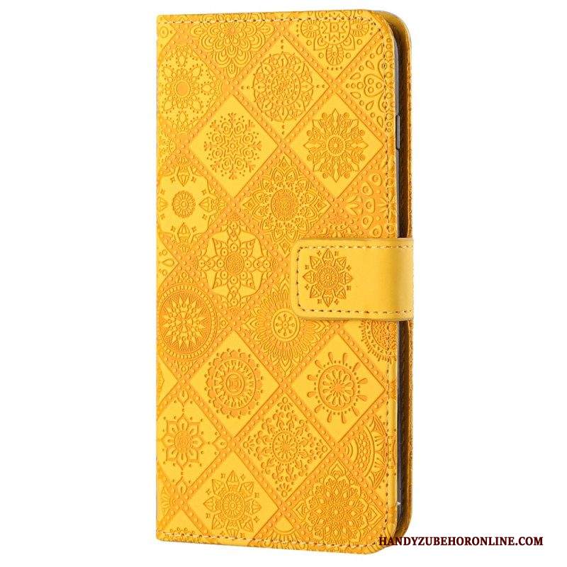 Custodia in pelle Samsung Galaxy A54 5G Motivi Floreali