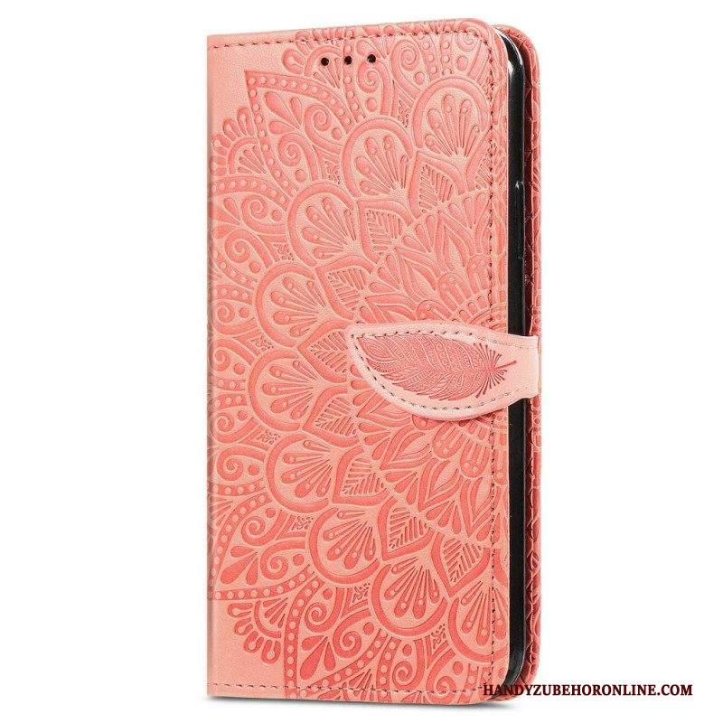 Custodia in pelle Samsung Galaxy M13 Foglie Tribali