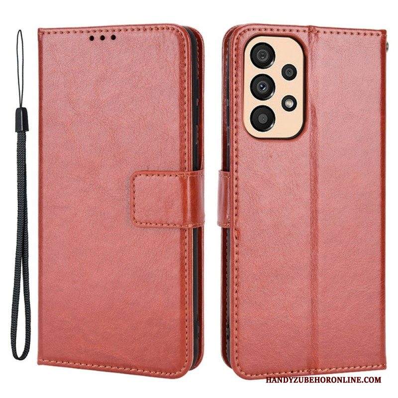 Custodia in pelle Samsung Galaxy M23 5G Ecopelle Appariscente