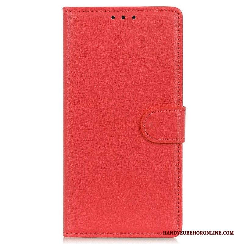 Custodia in pelle Samsung Galaxy M23 5G Stile Tradizionale In Pelle