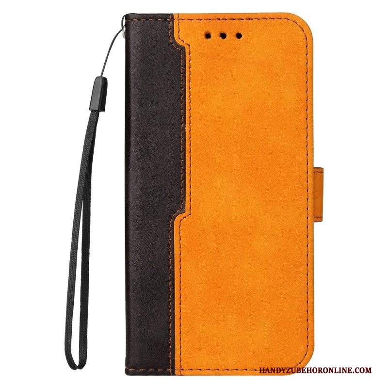 Custodia in pelle Samsung Galaxy M32 Due Toni