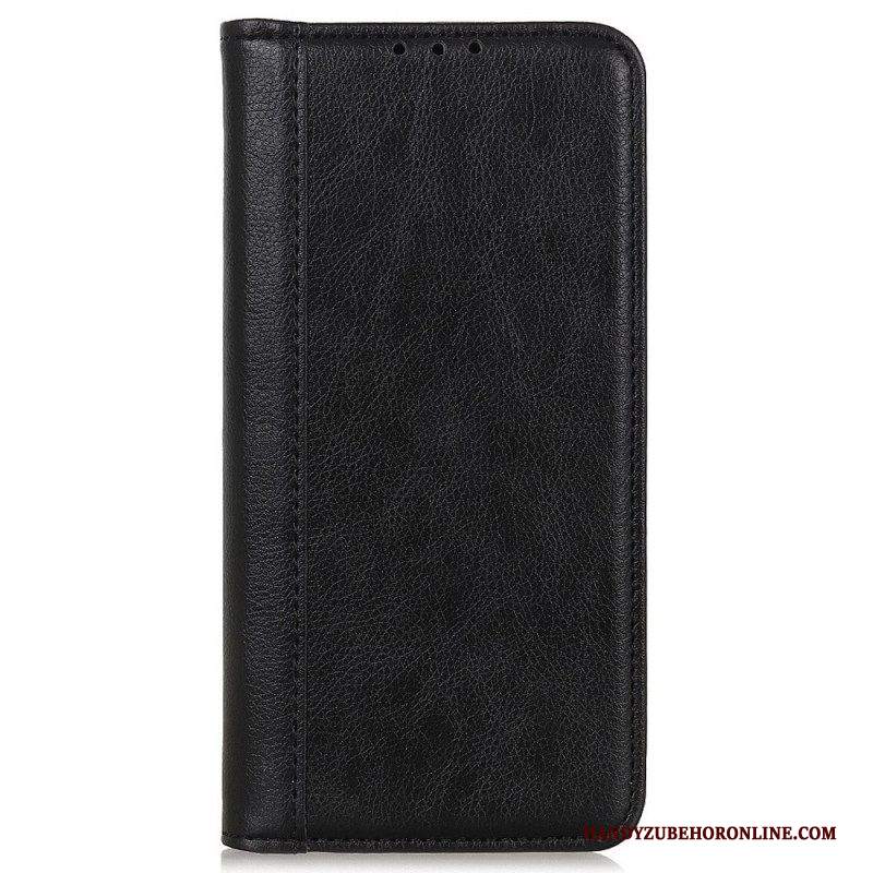 Custodia in pelle Samsung Galaxy M33 5G Crosta Di Cuoio Litchi