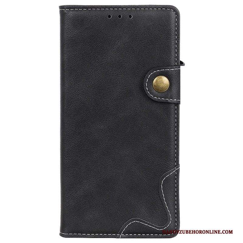 Custodia in pelle Samsung Galaxy M33 5G Pulsante Artistico