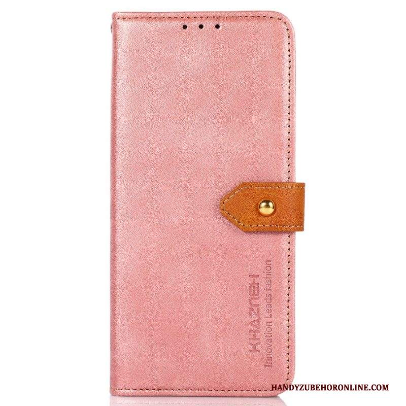 Custodia in pelle Samsung Galaxy M52 5G Con Cinturino Khazneh