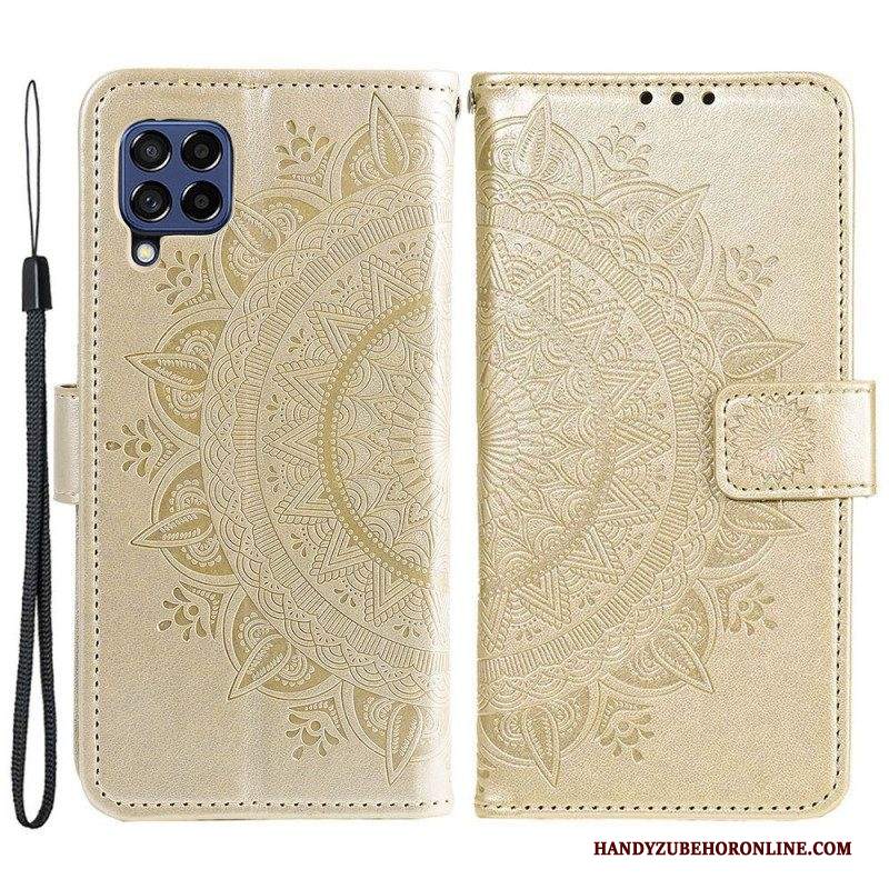 Custodia in pelle Samsung Galaxy M53 5G Mandala Del Sole