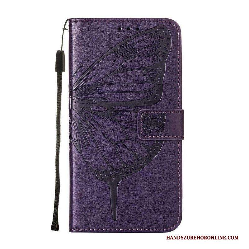 Custodia in pelle Samsung Galaxy M53 5G Mezza Farfalla
