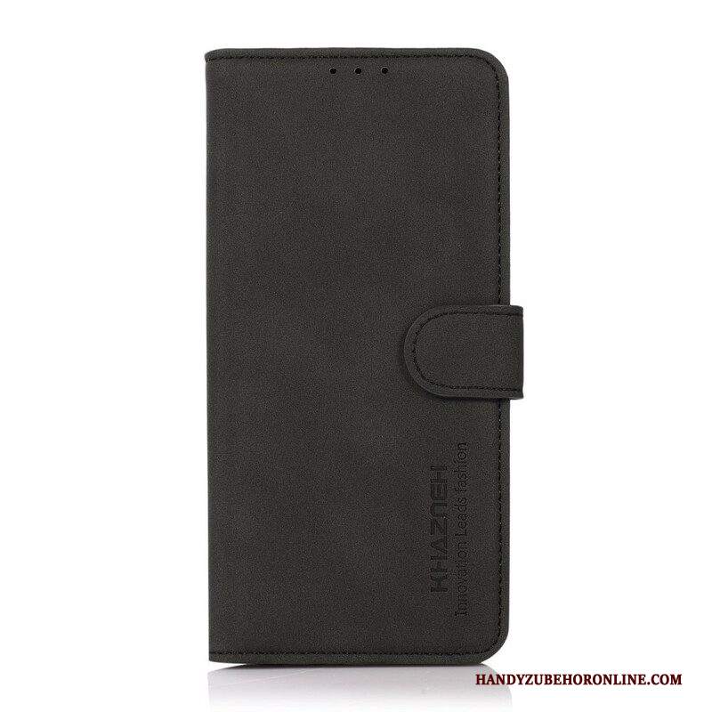 Custodia in pelle Samsung Galaxy S21 FE Khazneh Texture Effetto Pelle