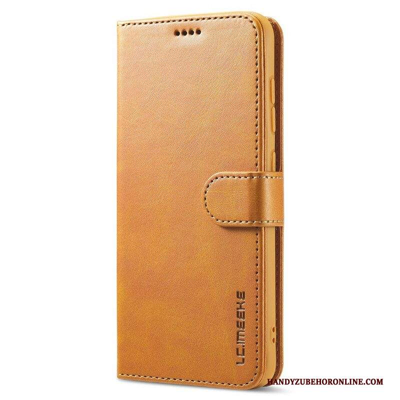 Custodia in pelle Samsung Galaxy S21 FE Lc.imeeke Effetto Pelle