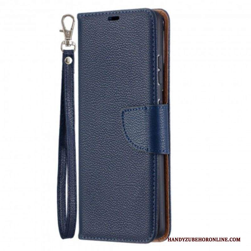 Custodia in pelle Samsung Galaxy S21 Ultra 5G Folio Cover Litchi Rabat Obliquo