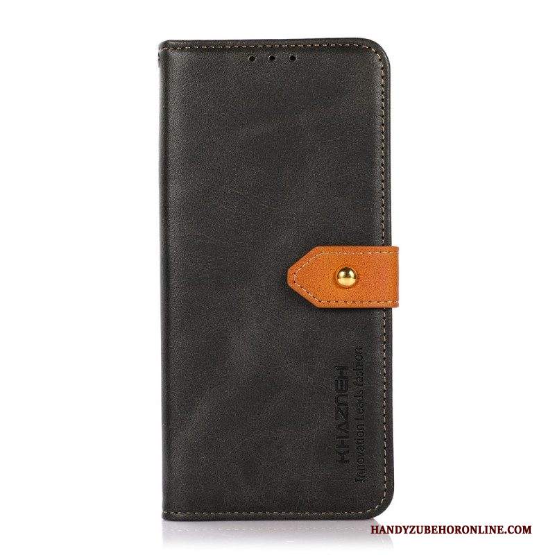 Custodia in pelle Samsung Galaxy S22 5G Ecopelle Con Cinturino Khazneh