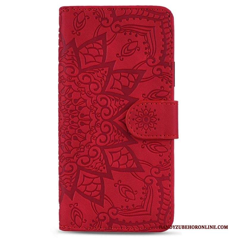 Custodia in pelle Samsung Galaxy S23 5G Elegante Mandala Strappy