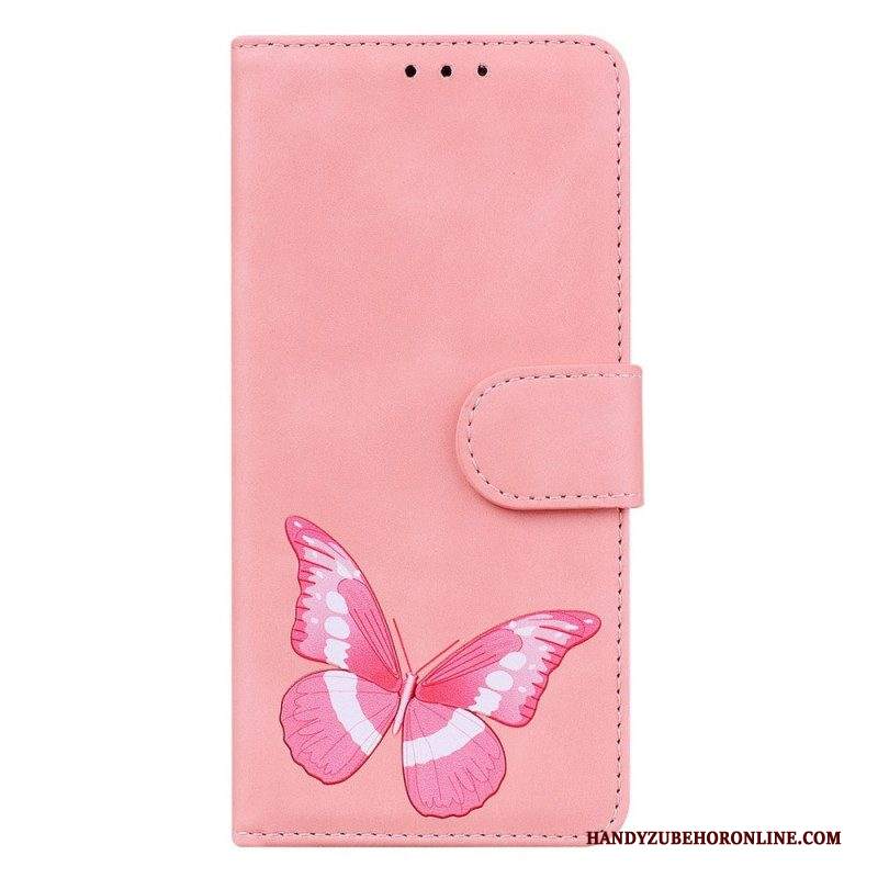 Custodia in pelle Samsung Galaxy S23 Ultra 5G Farfalla