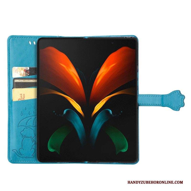 Custodia in pelle Samsung Galaxy Z Fold 4 Come Cane E Gatto