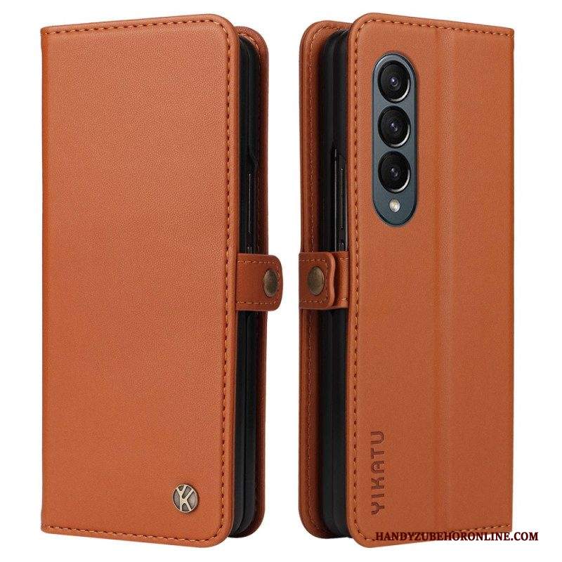 Custodia in pelle Samsung Galaxy Z Fold 4 Yikatu Yk-001