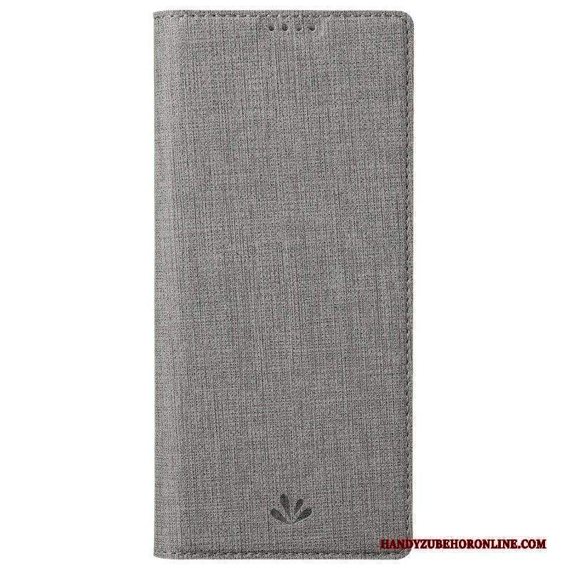 Custodia in pelle Sony Xperia 1 IV Struttura Del Tessuto Vili