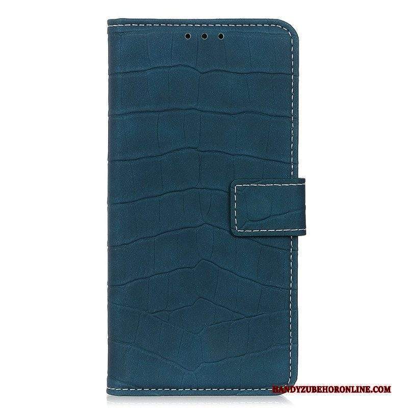 Custodia in pelle Sony Xperia 10 IV Stile Pelle Di Coccodrillo