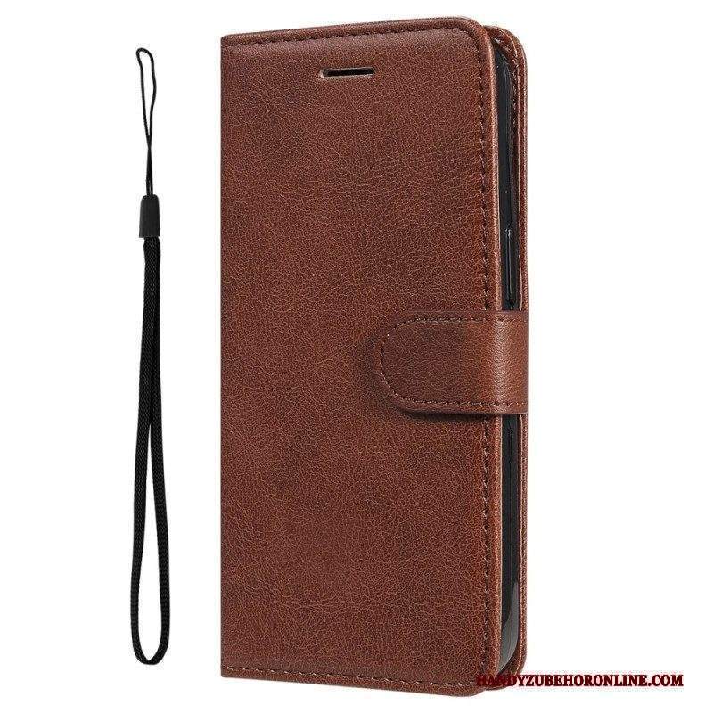Custodia in pelle Sony Xperia 5 IV Semplice Con Cinturino
