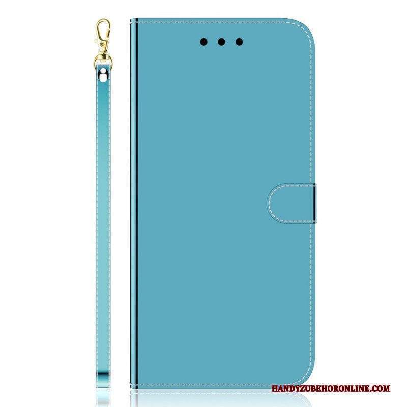 Custodia in pelle Xiaomi 12 Pro Copri Specchietto In Ecopelle