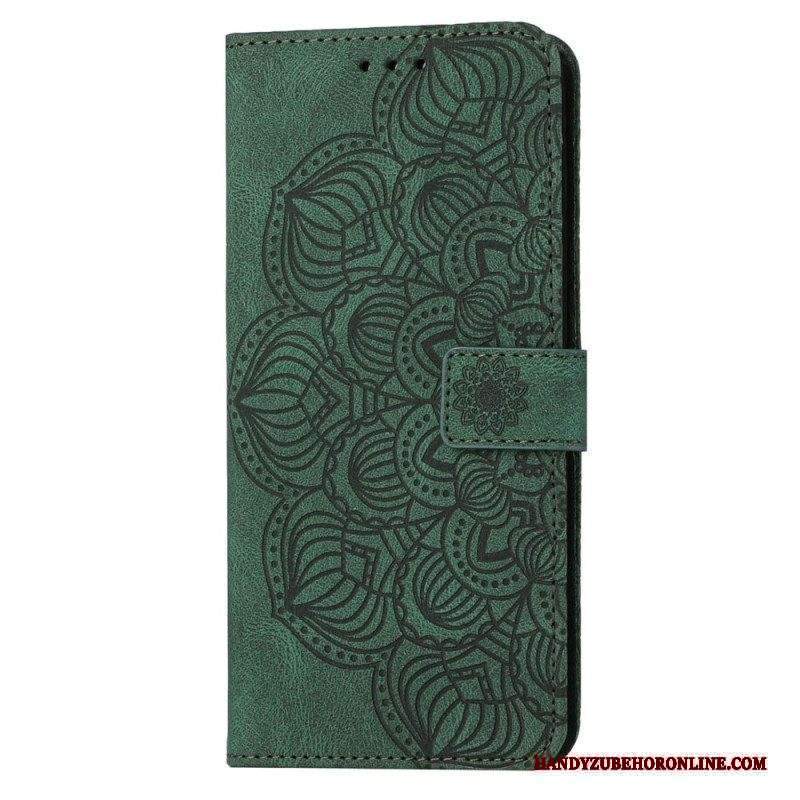 Custodia in pelle Xiaomi 12T / 12T Pro Mandala Barocco Strappy