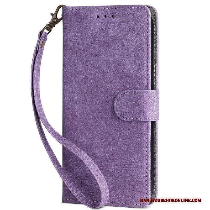 Custodia in pelle Xiaomi 13 Lite Rfid E Cordino In Ecopelle