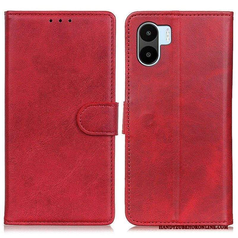 Custodia in pelle Xiaomi Redmi A1 Effetto Pelle Retrò Opaca
