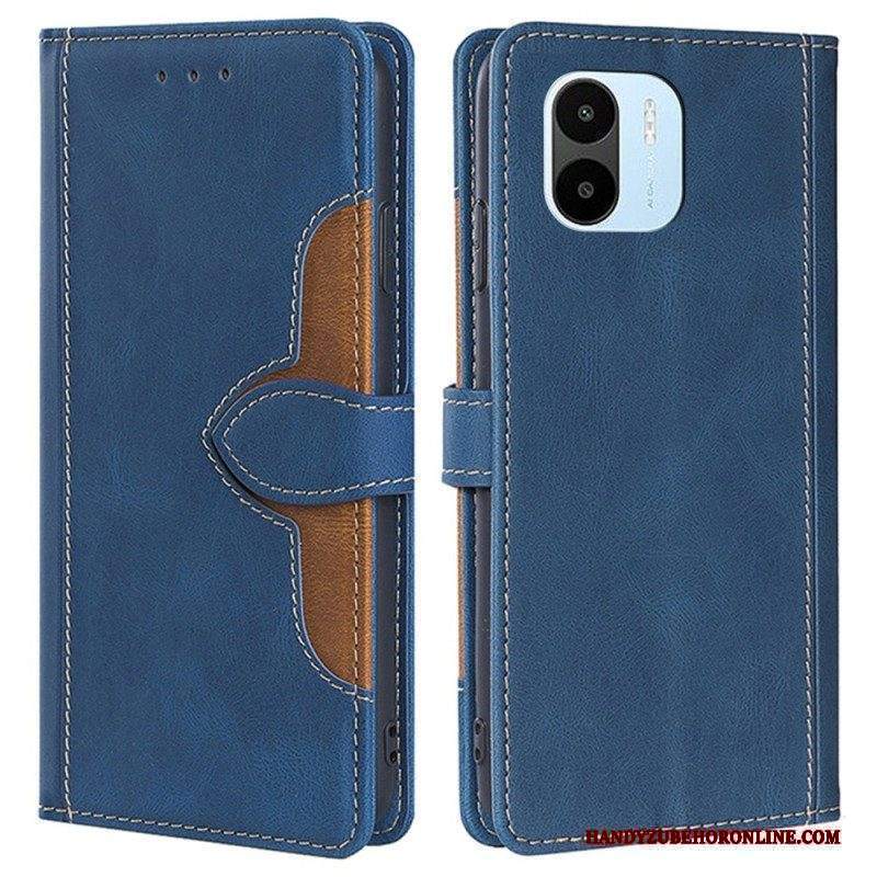 Custodia in pelle Xiaomi Redmi A1 Floreale Bicolore