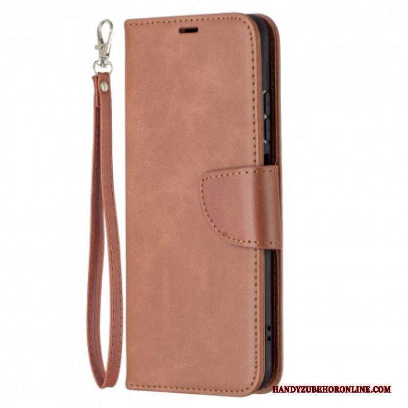 Custodia in pelle Xiaomi Redmi Note 10 / 10S Folio Cover Lembo Liscio Obliquo