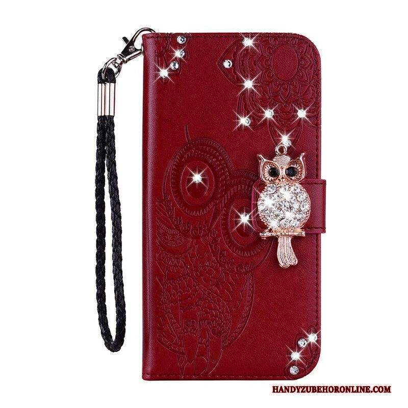 Custodia in pelle Xiaomi Redmi Note 10 / 10S Mandala E Fascino Del Gufo