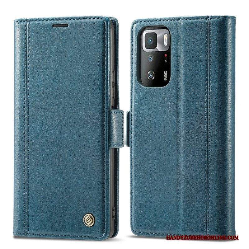 Custodia in pelle Xiaomi Redmi Note 10 Pro Doppia Chiusura Lc.imeeke