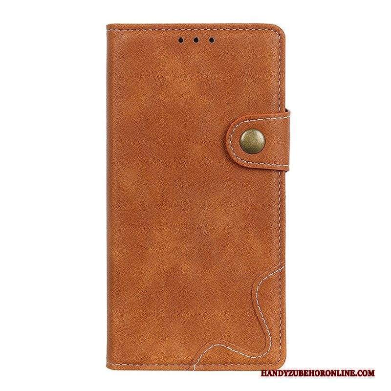 Custodia in pelle Xiaomi Redmi Note 11 / 11S Artistico E Cuciture