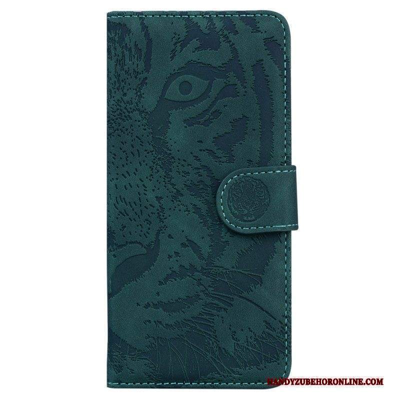 Custodia in pelle Xiaomi Redmi Note 12 5G Impronta Di Tigre