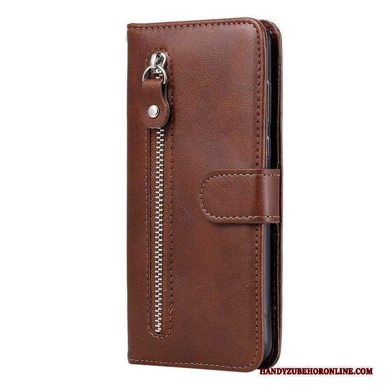 Custodia in pelle iPhone 13 Mini Portamonete D'epoca