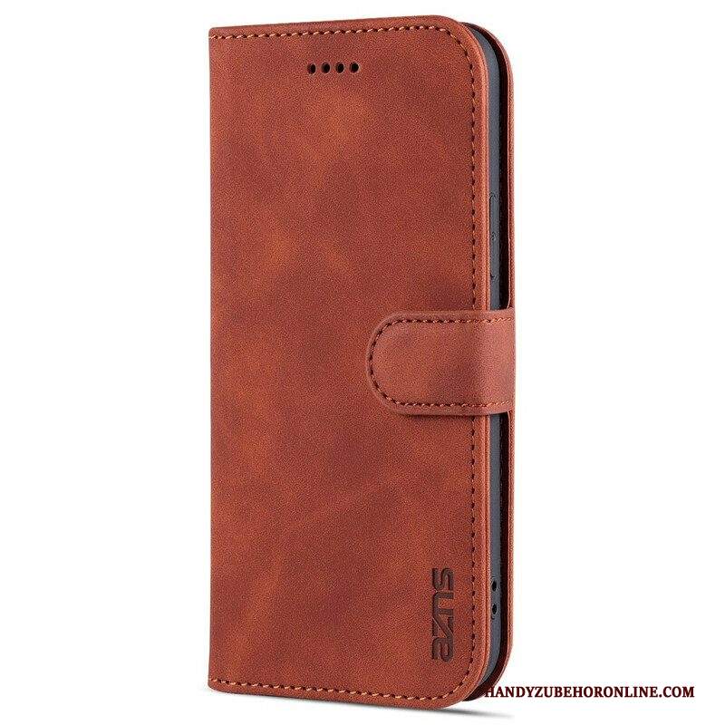 Custodia in pelle iPhone 13 Pro Azns Ecopelle
