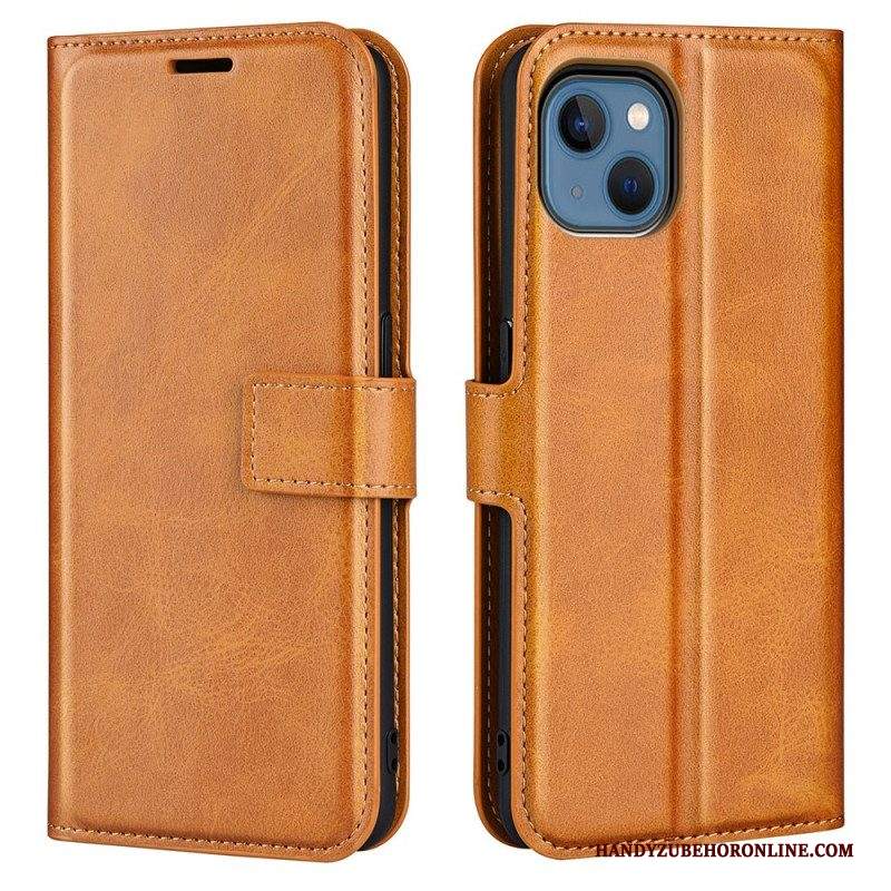 Custodia in pelle iPhone 14 Plus Sottile Effetto Pelle Estremo