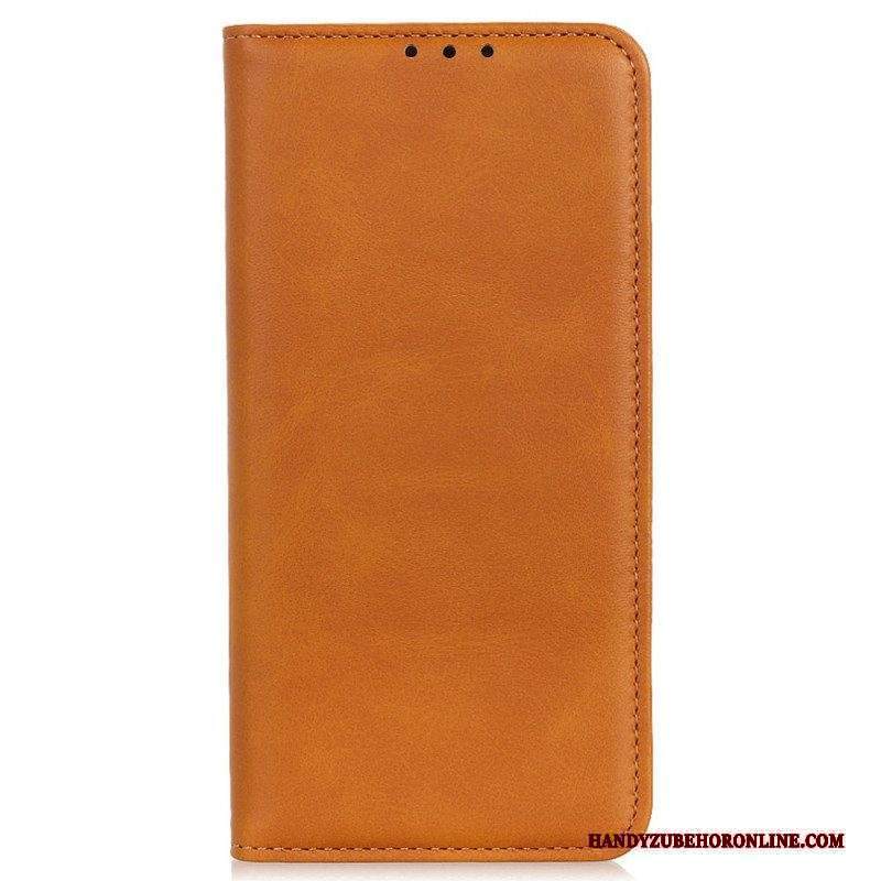 Folio Cover Moto G73 5G Custodia in pelle Pelle Crosta Eleganza