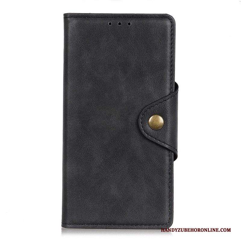 Folio Cover Samsung Galaxy A13 5G / A04s Bottone In Ecopelle