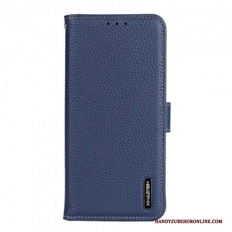 Folio Cover Samsung Galaxy A52 4G / A52 5G / A52s 5G Khazneh Pelle Di Litchi