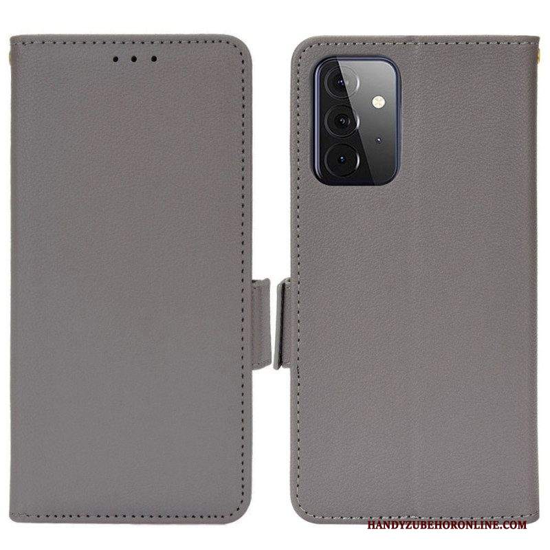 Folio Cover Samsung Galaxy A53 5G Custodia in pelle Flap Doppio Nuovi Colori