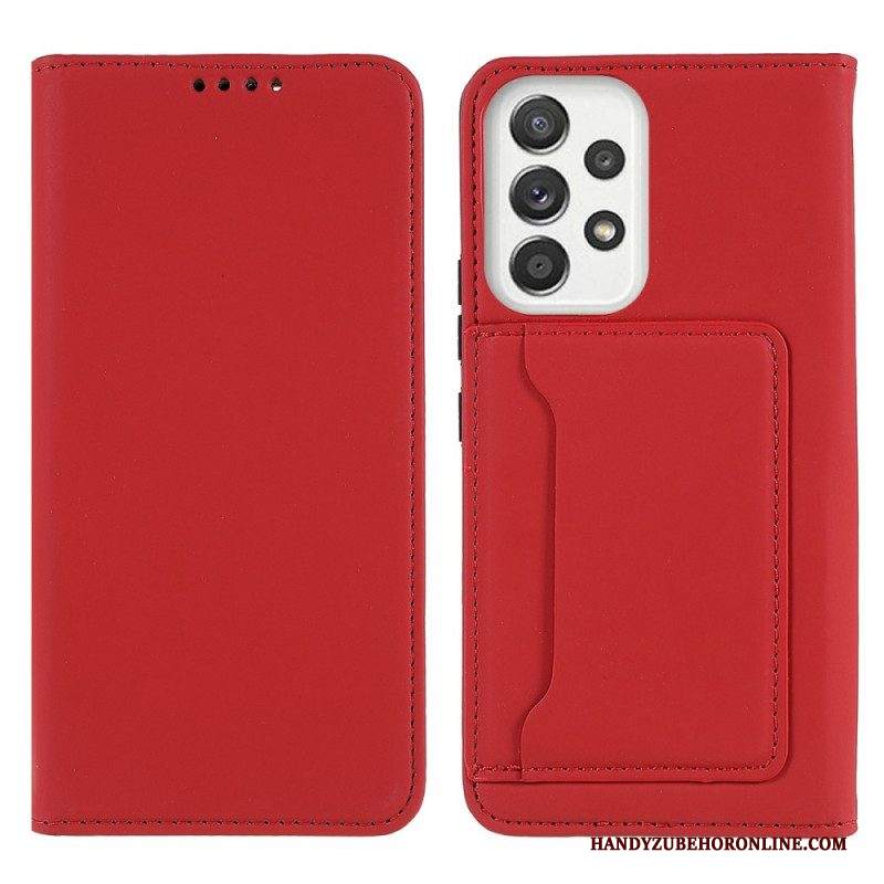 Folio Cover Samsung Galaxy A53 5G Custodia in pelle Supporto Per Portacarte